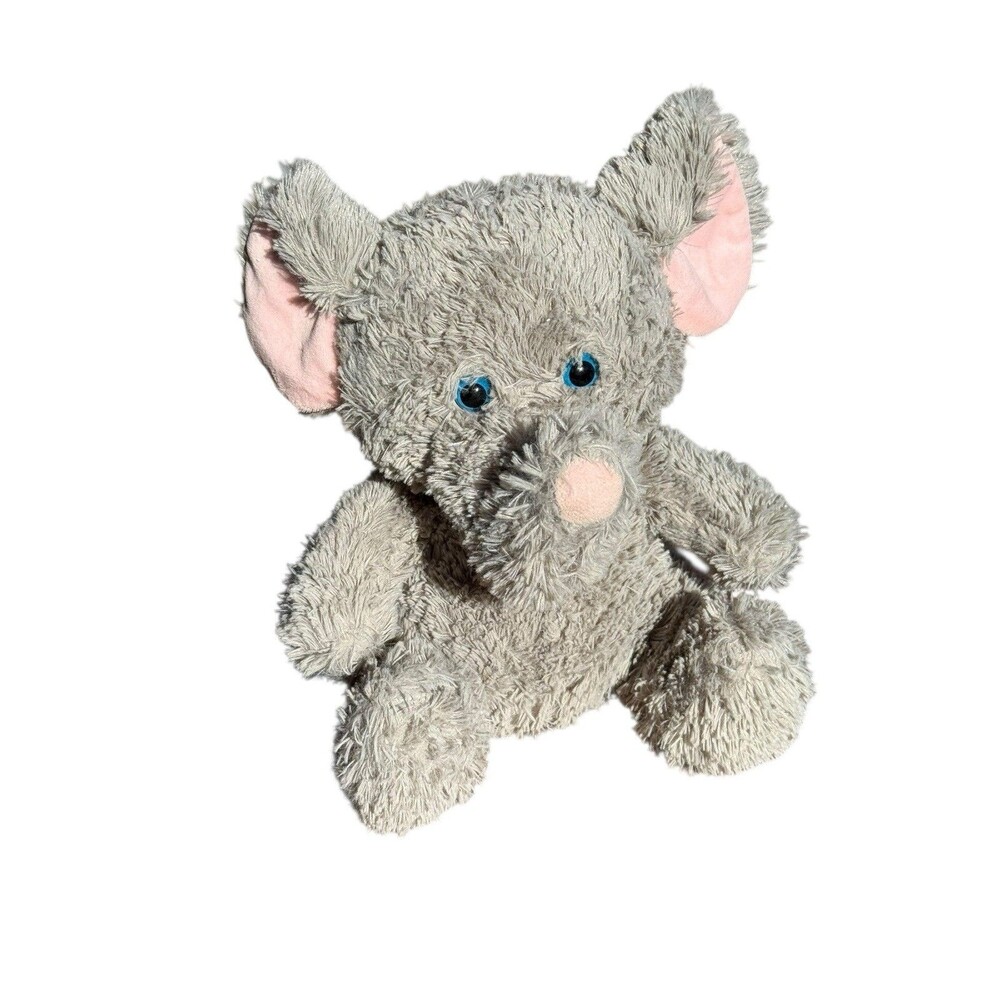 🐘 Soft Gray Elephant Plush – Floppy Ears, Cuddly‎ Stuffed Animal, 10” Toy